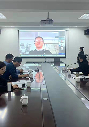 清西陵保护区党工委委员管委会副主任杜阳同志带队与中国人民大学清史研究所朱浒院长及团队进行视频交流